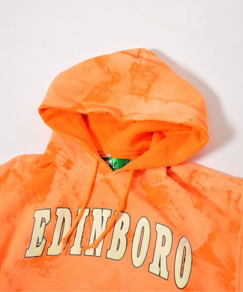 Johnbull Private labo（ジョンブルプライベートラボ）の「【rebear Vintage】ランダムブリーチスウェットパーカー（スウェット・メンズ・オレンジ・FREE）」の2枚目の写真