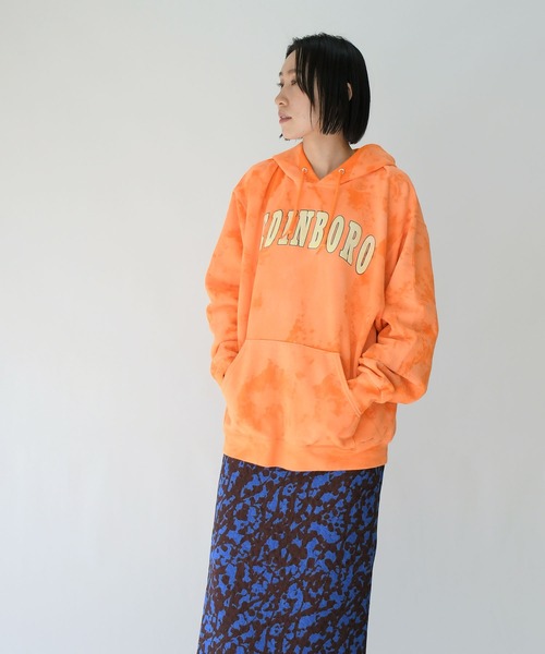 Johnbull Private labo（ジョンブルプライベートラボ）の「【rebear Vintage】ランダムブリーチスウェットパーカー（スウェット・メンズ・オレンジ・FREE）」の7枚目の写真