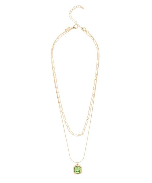 MERCURYDUO（マーキュリーデュオ）の「【MERCURYDUO×新希咲乃】3WAYチェーンネックレス（ネックレス・レディース・パープル/グリーン・FREE）」の18枚目の写真