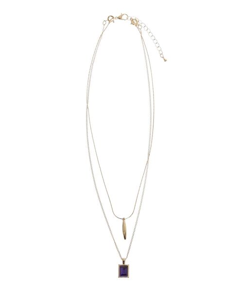 MERCURYDUO（マーキュリーデュオ）の「【MERCURYDUO×新希咲乃】3WAYチェーンネックレス（ネックレス・レディース・パープル/グリーン・FREE）」の13枚目の写真