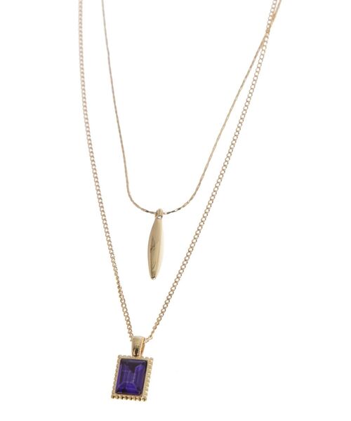 MERCURYDUO（マーキュリーデュオ）の「【MERCURYDUO×新希咲乃】3WAYチェーンネックレス（ネックレス・レディース・パープル/グリーン・FREE）」の14枚目の写真