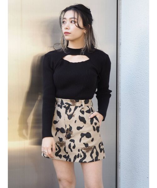 EVRIS（エヴリス）の「ベーシックツイルミニスカート（スカート・レディース・ブラック/その他1・MEDIUM/SMALL）」の22枚目の写真