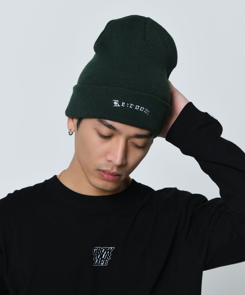 #Re:room（リルーム）の「ロゴカラーニットキャップ（ニットキャップ/ビーニー・メンズ・ブラック/グリーン/ネイビー/イエロー/オレンジ・FREE）」の12枚目の写真
