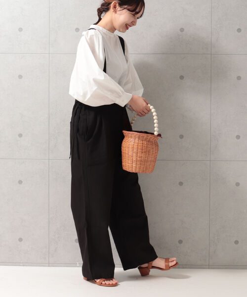 fredy emue(フレディエミュ)の「ギャザースリーブブラウス(セットアップ可能)(シャツ/ブラウス・レディース・ブラック/オフホワイト/ピンク/グリーン系その他3・38)」の10枚目の写真