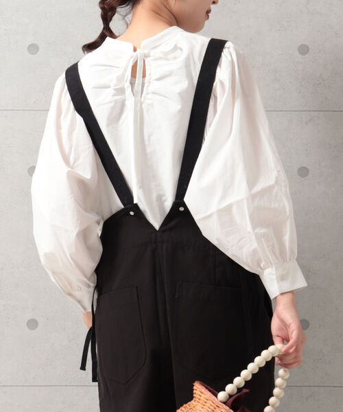 fredy emue(フレディエミュ)の「ギャザースリーブブラウス(セットアップ可能)(シャツ/ブラウス・レディース・ブラック/オフホワイト/ピンク/グリーン系その他3・38)」の19枚目の写真