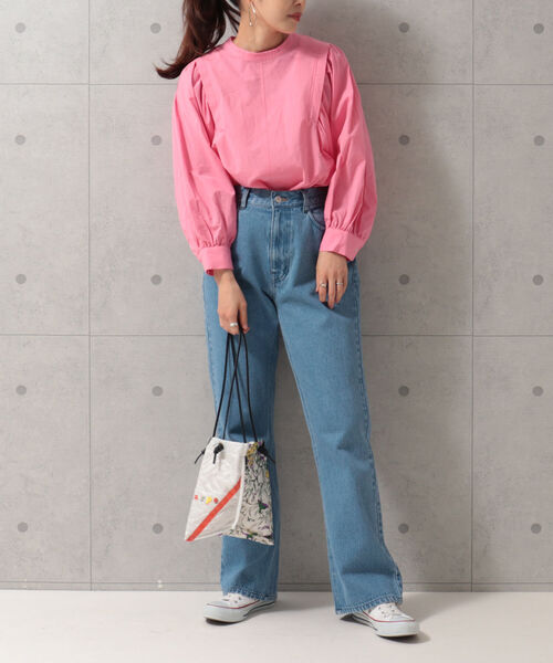 fredy emue(フレディエミュ)の「ギャザースリーブブラウス(セットアップ可能)(シャツ/ブラウス・レディース・ブラック/オフホワイト/ピンク/グリーン系その他3・38)」の13枚目の写真