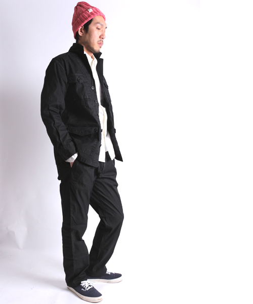 Denime(ドゥニーム)の「【MadeInJapan】GARMENT DYE CN TROUSERS/ガーメントダイコットンナイロンイージーパンツ(その他パンツ・メンズ・ブラック/オリーブ/ベージュ・MEDIUM/SMALL/LARGE)」の15枚目の写真