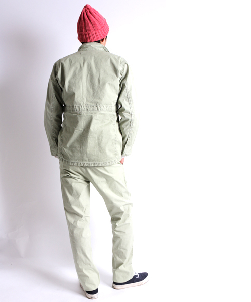 Denime(ドゥニーム)の「【MadeInJapan】GARMENT DYE CN TROUSERS/ガーメントダイコットンナイロンイージーパンツ(その他パンツ・メンズ・ブラック/オリーブ/ベージュ・MEDIUM/SMALL/LARGE)」の14枚目の写真
