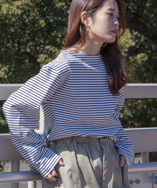 GLOSTER(グロスター)の「【GLOSTER/グロスター】フレンチバスクシャツ(Tシャツ/カットソー・メンズ・キナリ/ホワイト系その他/ホワイト系その他2/ホワイト系その他3/ブラック/ブラック系その他/グリーン系その他/イエロー系その他・MEDIUM/LARGE)」の5枚目の写真