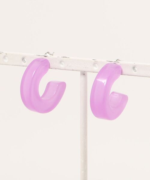 REDYAZEL（レディアゼル）の「クリアカラーピアス（イヤリング・レディース・グリーン/イエロー/パープル・FREE）」の5枚目の写真