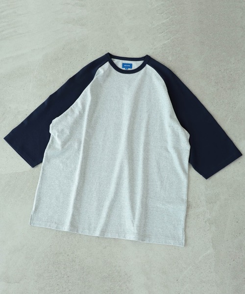 BEAMS（ビームス）の「BEAMS / ルーズ ベースボール Tシャツ（Tシャツ/カットソー・メンズ・ブラック/ネイビー/ゴールド・SMALL/MEDIUM/LARGE/X-LARGE）」の12枚目の写真