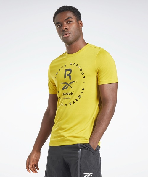 Reebok(リーボック)の「 グラフィック シリーズ Tシャツ / Graphic Series T-Shirt /(Tシャツ/カットソー・メンズ・ブラック/ミント/グリーン系その他・SMALL/MEDIUM/LARGE/X-LARGE/XX-LARGE/X-SMALL/XXX-LARGE)」の3枚目の写真