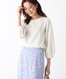 index | ブライトリップルパールボタントップス【WEB限定アイテム】(Tシャツ/カットソー)