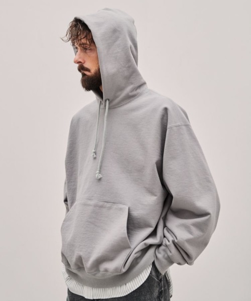 LIDNM（リドム）の「WIDE LOOSE PARKA（パーカー・メンズ・グレー系その他・MEDIUM/LARGE）」の4枚目の写真