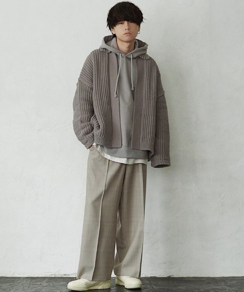 LIDNM（リドム）の「WIDE LOOSE PARKA（パーカー・メンズ・グレー系その他・MEDIUM/LARGE）」の18枚目の写真