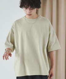 リラックスルーズ ラスティックコットン ベーシック半袖Tシャツ