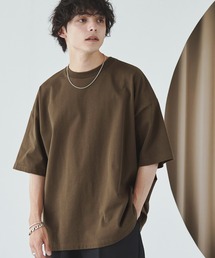 MONO-MART | リラックスルーズベーシックT オーバーサイズ ラスティックコットンカットソー(Tシャツ/カットソー)