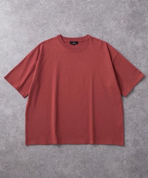リラックスルーズベーシックT オーバーサイズ ラスティックコットン