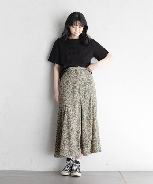 GeeRA(ジーラ)の「パネル切替花柄フレアースカート(スカート・レディース・ブラック/グリーン・MEDIUM/LARGE/X-LARGE)」の18枚目の写真