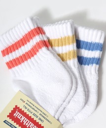 Healthknit（ヘルスニット）の「Healthknit（ヘルスニット）「3足セット靴下」無地・ラインソックス/クォーターソックス/メンズサイズ/レディースサイズ（ソックス/靴下）」