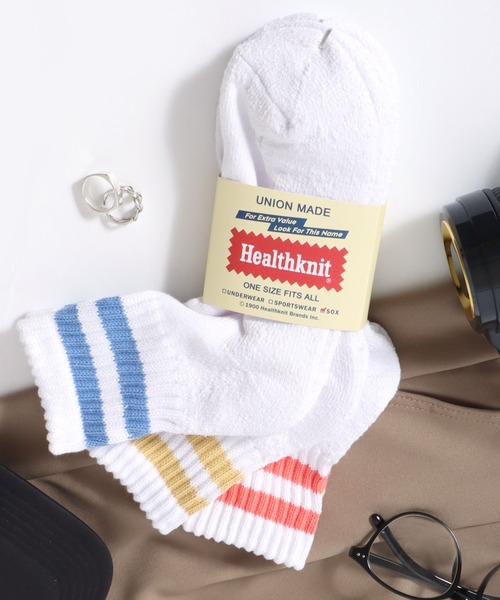 Healthknit（ヘルスニット）の「Healthknit（ヘルスニット）「3足セット靴下」無地・ラインソックス/クォーターソックス/メンズサイズ/レディースサイズ（ソックス/靴下・メンズ・ホワイト系その他/グレー系その他/ホワイト系その他2/ホワイト系その他3/ホワイト系その他4/グレー系その他2/ブラウン系その他/ベージュ系その他/グレー系その他4/グレー系その他3/その他1/ホワイト系その他5/ベージュ系その他2/グレー系その他5/ホワイト系その他6/その他2/グレー系その他6/その他4/ベージュ系その他3/ホワイト系その他7/グレー系その他7/グレー系8/ホワイト系8/ホワイト系9/その他3/その他5/アイボリー/ブルー系その他/その他6/その他7/グレー系9/ミックスグレー/ブラック系/グリーン系その他/ホワイト/その他8/ホワイト系6/ホワイト系7・M/S）」の12枚目の写真