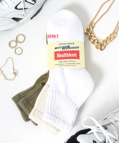 Healthknit（ヘルスニット）の「Healthknit（ヘルスニット）「3足セット靴下」無地・ラインソックス/クォーターソックス/メンズサイズ/レディースサイズ（ソックス/靴下・メンズ・ホワイト系その他/グレー系その他/ホワイト系その他2/ホワイト系その他3/ホワイト系その他4/グレー系その他2/ブラウン系その他/ベージュ系その他/グレー系その他4/グレー系その他3/その他1/ホワイト系その他5/ベージュ系その他2/グレー系その他5/ホワイト系その他6/その他2/グレー系その他6/その他4/ベージュ系その他3/ホワイト系その他7/グレー系その他7/グレー系8/ホワイト系8/ホワイト系9/その他3/その他5/アイボリー/ブルー系その他/その他6/その他7/グレー系9/ミックスグレー/ブラック系/グリーン系その他/ホワイト/その他8/ホワイト系6/ホワイト系7・M/S）」の5枚目の写真