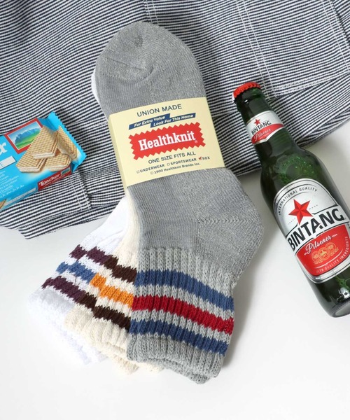 Healthknit（ヘルスニット）の「Healthknit（ヘルスニット）「3足セット靴下」無地・ラインソックス/クォーターソックス/メンズサイズ/レディースサイズ（ソックス/靴下・メンズ・ホワイト系その他/グレー系その他/ホワイト系その他2/ホワイト系その他3/ホワイト系その他4/グレー系その他2/ブラウン系その他/ベージュ系その他/グレー系その他4/グレー系その他3/その他1/ホワイト系その他5/ベージュ系その他2/グレー系その他5/ホワイト系その他6/その他2/グレー系その他6/その他4/ベージュ系その他3/ホワイト系その他7/グレー系その他7/グレー系8/ホワイト系8/ホワイト系9/その他3/その他5/アイボリー/ブルー系その他/その他6/その他7/グレー系9/ミックスグレー/ブラック系/グリーン系その他/ホワイト/その他8/ホワイト系6/ホワイト系7・M/S）」の6枚目の写真