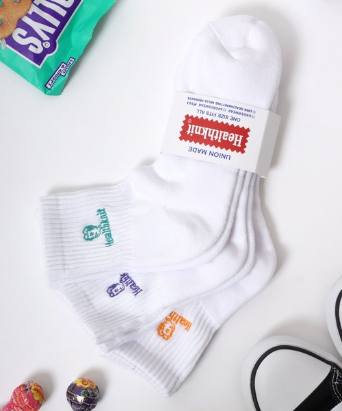 Healthknit（ヘルスニット）の「Healthknit（ヘルスニット）「3足セット靴下」無地・ラインソックス/クォーターソックス/メンズサイズ/レディースサイズ（ソックス/靴下・メンズ・ホワイト系その他/グレー系その他/ホワイト系その他2/ホワイト系その他3/ホワイト系その他4/グレー系その他2/ブラウン系その他/ベージュ系その他/グレー系その他4/グレー系その他3/その他1/ホワイト系その他5/ベージュ系その他2/グレー系その他5/ホワイト系その他6/その他2/グレー系その他6/その他4/ベージュ系その他3/ホワイト系その他7/グレー系その他7/グレー系8/ホワイト系8/ホワイト系9/その他3/その他5/アイボリー/ブルー系その他/その他6/その他7/グレー系9/ミックスグレー/ブラック系/グリーン系その他/ホワイト/その他8/ホワイト系6/ホワイト系7・M/S）」の9枚目の写真