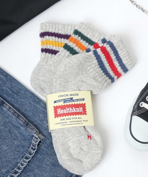 Healthknit（ヘルスニット）の「Healthknit（ヘルスニット）「3足セット靴下」無地・ラインソックス/クォーターソックス/メンズサイズ/レディースサイズ（ソックス/靴下・メンズ・ホワイト系その他/グレー系その他/ホワイト系その他2/ホワイト系その他3/ホワイト系その他4/グレー系その他2/ブラウン系その他/ベージュ系その他/グレー系その他4/グレー系その他3/その他1/ホワイト系その他5/ベージュ系その他2/グレー系その他5/ホワイト系その他6/その他2/グレー系その他6/その他4/ベージュ系その他3/ホワイト系その他7/グレー系その他7/グレー系8/ホワイト系8/ホワイト系9/その他3/その他5/アイボリー/ブルー系その他/その他6/その他7/グレー系9/ミックスグレー/ブラック系/グリーン系その他/ホワイト/その他8/ホワイト系6/ホワイト系7・M/S）」の19枚目の写真
