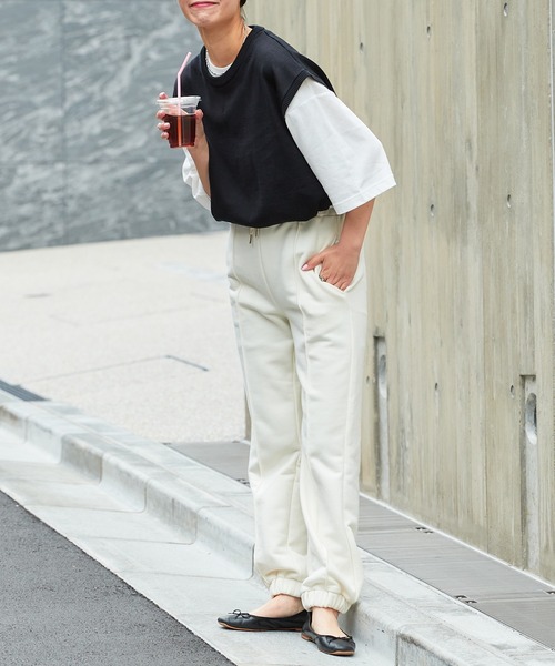 CIAOPANIC TYPY(チャオパニックティピー)の「■【ZOZOTOWN限定】スウェットジョガーパンツ(スウェットパンツ・レディース・グレー/ピンク/アイボリー・ONE SIZE)」の11枚目の写真
