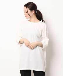 Samansa Mos2 blue | バックジップブラウス(シャツ/ブラウス)