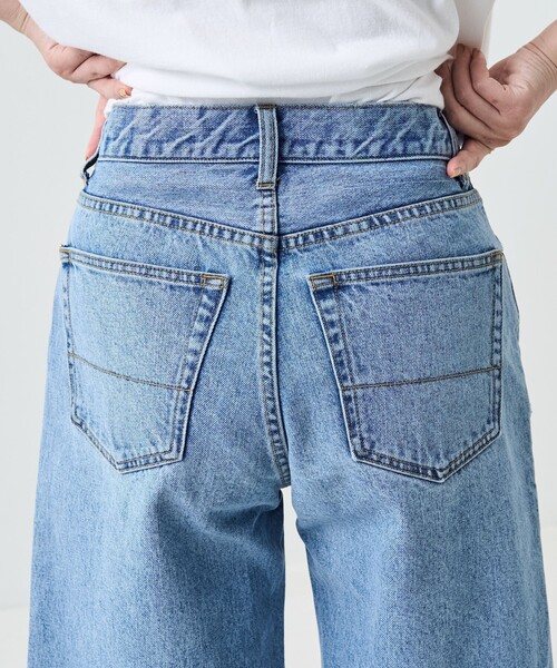FREAK'S STORE(フリークスストア)の「ダメージデニムショーツ(デニムパンツ・レディース・サックスブルー/ブラック・SMALL/MEDIUM)」の10枚目の写真