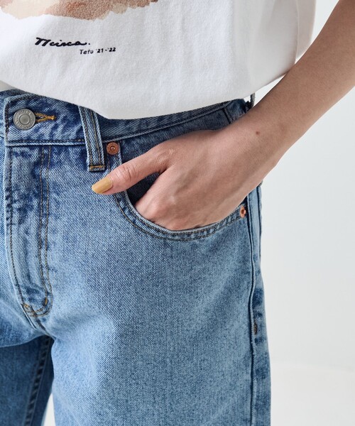 FREAK'S STORE(フリークスストア)の「ダメージデニムショーツ(デニムパンツ・レディース・サックスブルー/ブラック・SMALL/MEDIUM)」の22枚目の写真