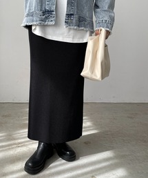 210nouve | 【セルフカット】カットプリーツロングスカート(スカート)