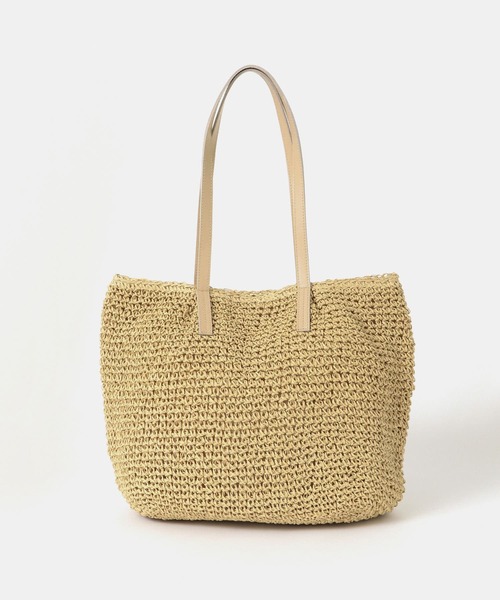 URBAN RESEARCH DOORS(アーバンリサーチドアーズ)の「ペーパープレーンカゴバッグ(トートバッグ・レディース・ベージュ/ホワイト系その他・ONE)」の6枚目の写真