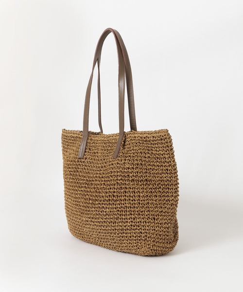 URBAN RESEARCH DOORS(アーバンリサーチドアーズ)の「ペーパープレーンカゴバッグ(トートバッグ・レディース・ベージュ/ホワイト系その他・ONE)」の3枚目の写真