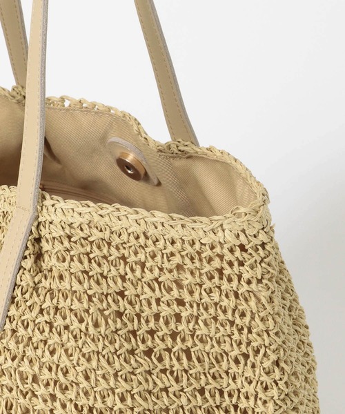 URBAN RESEARCH DOORS(アーバンリサーチドアーズ)の「ペーパープレーンカゴバッグ(トートバッグ・レディース・ベージュ/ホワイト系その他・ONE)」の8枚目の写真