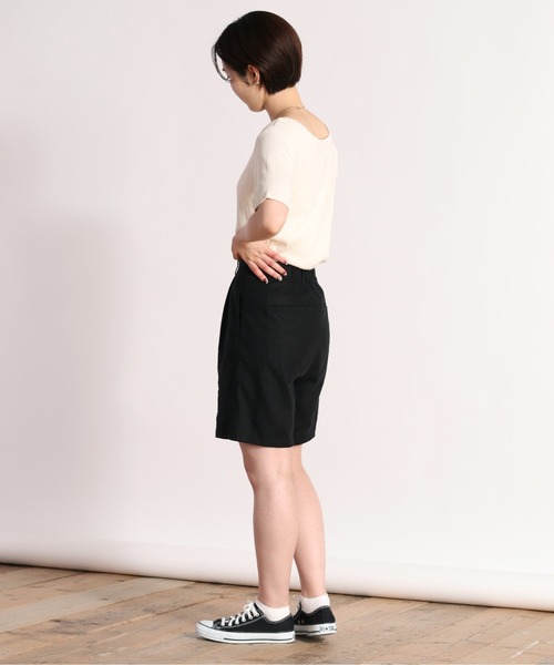 cepo（セポ）の「２ＷＡＹリブヘンリーＴｅｅ（Tシャツ/カットソー・レディース・ブラック/オフホワイト/グリーン・M）」の21枚目の写真