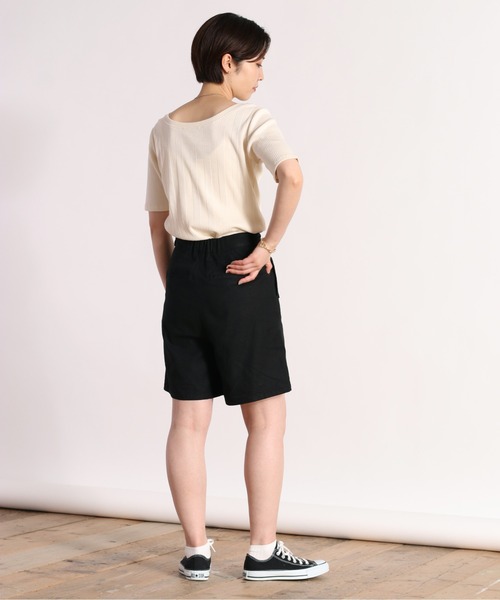 cepo（セポ）の「２ＷＡＹリブヘンリーＴｅｅ（Tシャツ/カットソー・レディース・ブラック/オフホワイト/グリーン・M）」の22枚目の写真