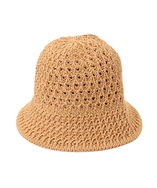 FREE'S MART（フリーズマート）の「クロシェハットⅡ（ハット・レディース・ブラック/ベージュ・ﾌﾘ-）」の8枚目の写真