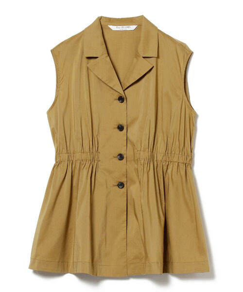 Ray BEAMS（レイビームス）の「Ray BEAMS / テーラードカラー ノースリーブ ブラウス（シャツ/ブラウス・レディース・ブラック/イエロー系その他5・ONE SIZE）」の16枚目の写真