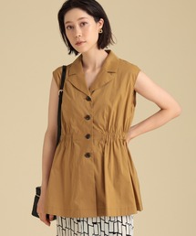 Ray BEAMS | Ray BEAMS / テーラードカラー ノースリーブ ブラウス(シャツ/ブラウス)