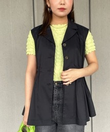 Ray BEAMS | Ray BEAMS / テーラードカラー ノースリーブ ブラウス(シャツ/ブラウス)