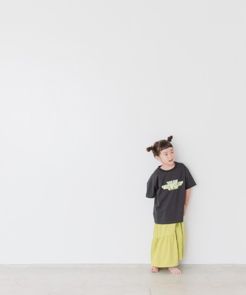 LOWRYS FARM(ローリーズファーム)の「クラックプリントTEE 288376(Tシャツ/カットソー・キッズ・グレー/オフホワイト/オレンジ・110cm/120cm/130cm/140cm/150cm)」の13枚目の写真
