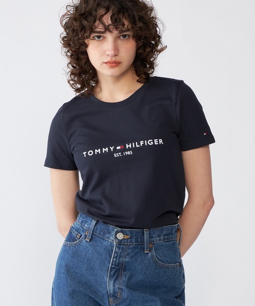 tomi☆ セール】レギュラースクリプトクルーネックTシャツ（Tシャツ