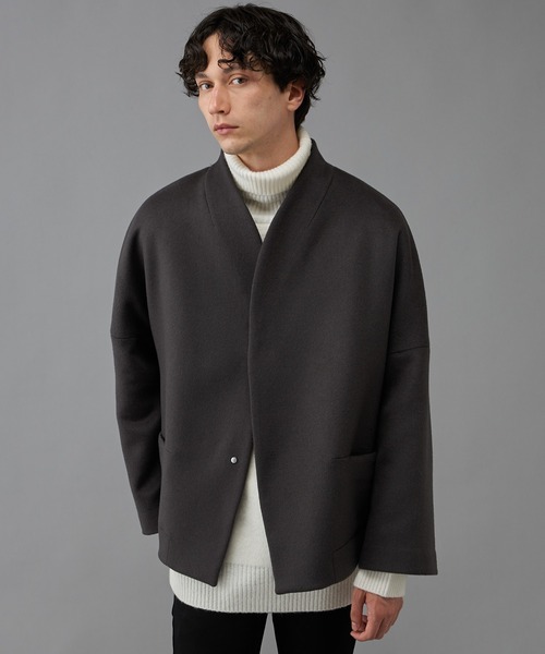 Lui's(ルイス)の「ハイクオリティ メルトンオーバーブルゾン(ブルゾン・メンズ・ブラック/グレー/ライトベージュ・SMALL/MEDIUM)」の3枚目の写真