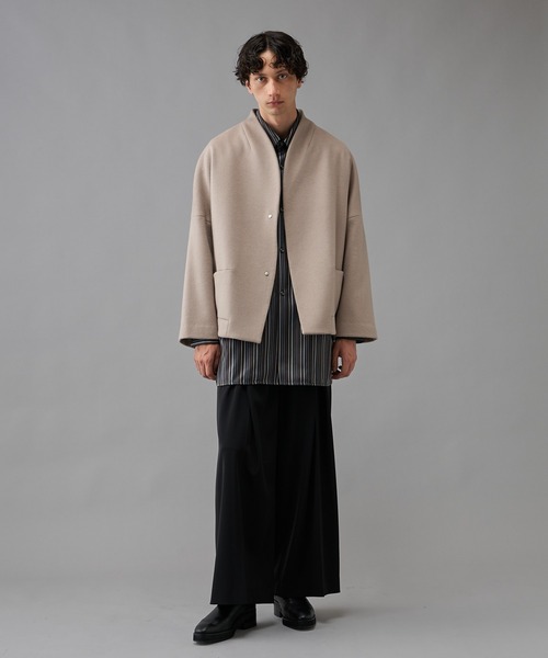 Lui's(ルイス)の「ハイクオリティ メルトンオーバーブルゾン(ブルゾン・メンズ・ブラック/グレー/ライトベージュ・SMALL/MEDIUM)」の12枚目の写真