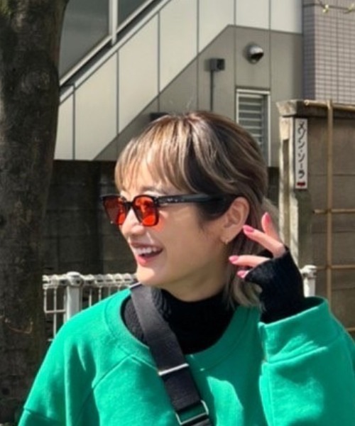 AMAIL（アマイル）の「Haapy candy sunglasses（サングラス・レディース・ピンク/ブルー/ブラック/オレンジ/イエロー・FREE）」の5枚目の写真