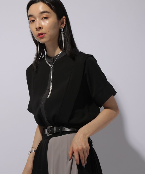 HARE(ハレ)の「2WAYボウタイブラウス(HARE)(シャツ/ブラウス・レディース・ホワイト/ブラック・FREE)」の3枚目の写真