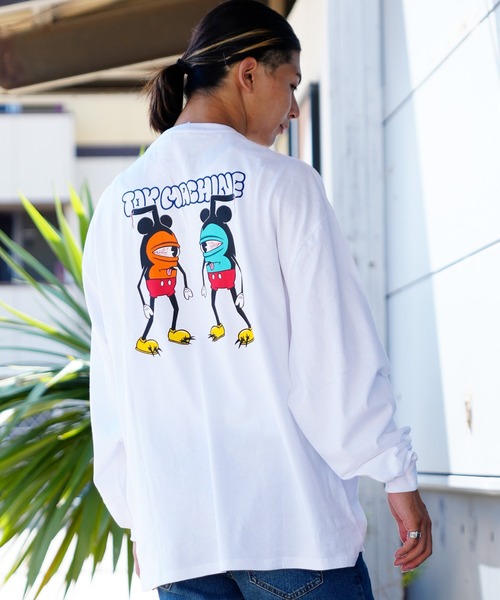 TOY　MACHINE（トイ　マシーン）の「【ムラサキスポーツ限定】TOY MACHINE/トイマシーン ビッグシルエット バックプリントロンT MTMFCLT4（Tシャツ/カットソー・メンズ・ホワイト/ブラック/ブルー・M/L/XL）」の2枚目の写真